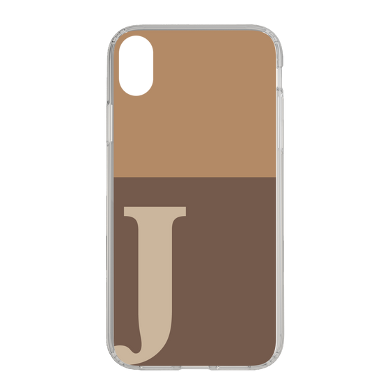 Slim Protection Case［ Original - initial two tone - J brown ］