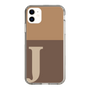 Slim Protection Case［ Original - initial two tone - J brown ］