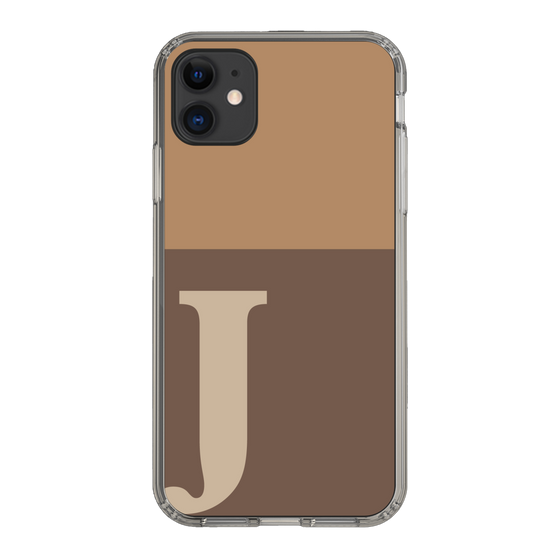 Slim Protection Case［ Original - initial two tone - J brown ］