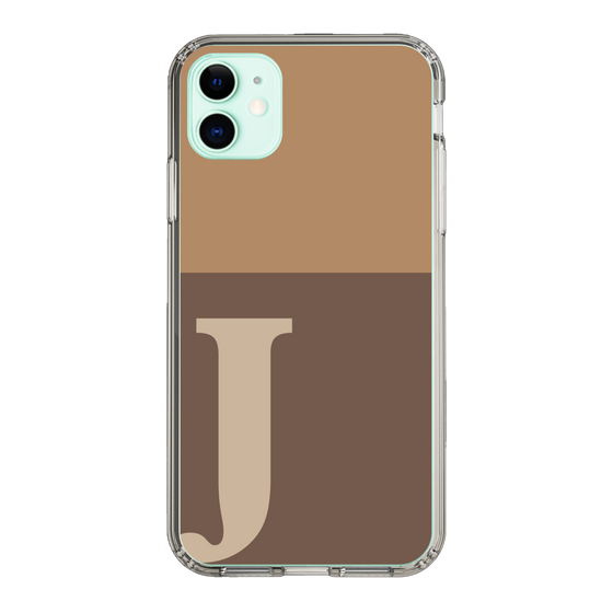 Slim Protection Case［ Original - initial two tone - J brown ］