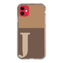 Slim Protection Case［ Original - initial two tone - J brown ］