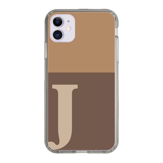Slim Protection Case［ Original - initial two tone - J brown ］