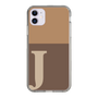 Slim Protection Case［ Original - initial two tone - J brown ］