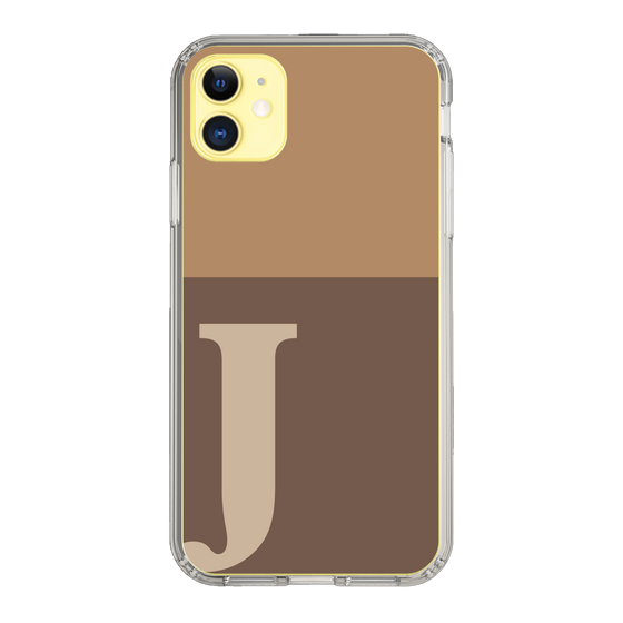 Slim Protection Case［ Original - initial two tone - J brown ］