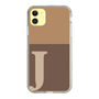 Slim Protection Case［ Original - initial two tone - J brown ］