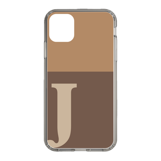 Slim Protection Case［ Original - initial two tone - J brown ］