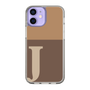 Slim Protection Case［ Original - initial two tone - J brown ］