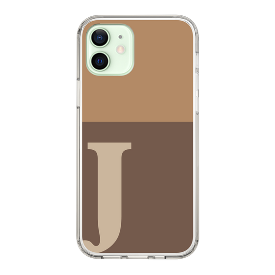 Slim Protection Case［ Original - initial two tone - J brown ］