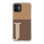 Slim Protection Case［ Original - initial two tone - J brown ］