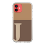 Slim Protection Case［ Original - initial two tone - J brown ］