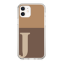Slim Protection Case［ Original - initial two tone - J brown ］
