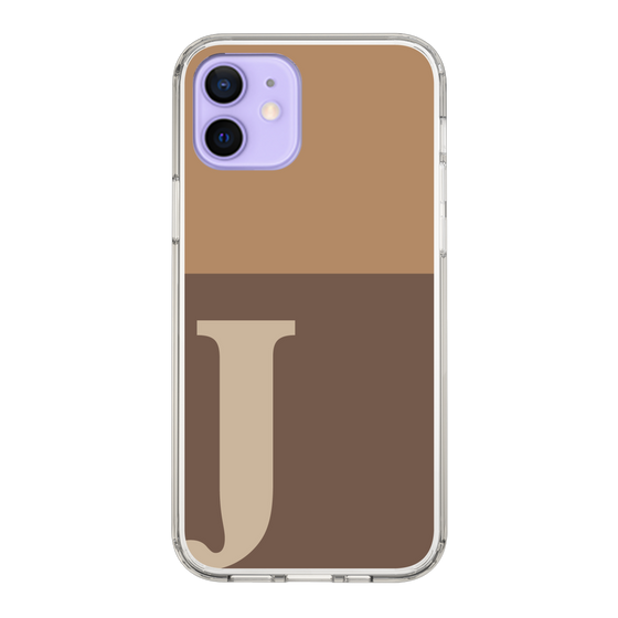 Slim Protection Case［ Original - initial two tone - J brown ］