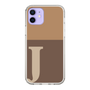 Slim Protection Case［ Original - initial two tone - J brown ］