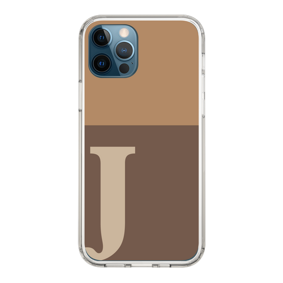 Slim Protection Case［ Original - initial two tone - J brown ］