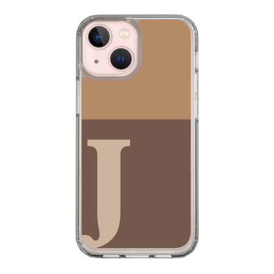 Slim Protection Case［ Original - initial two tone - J brown ］