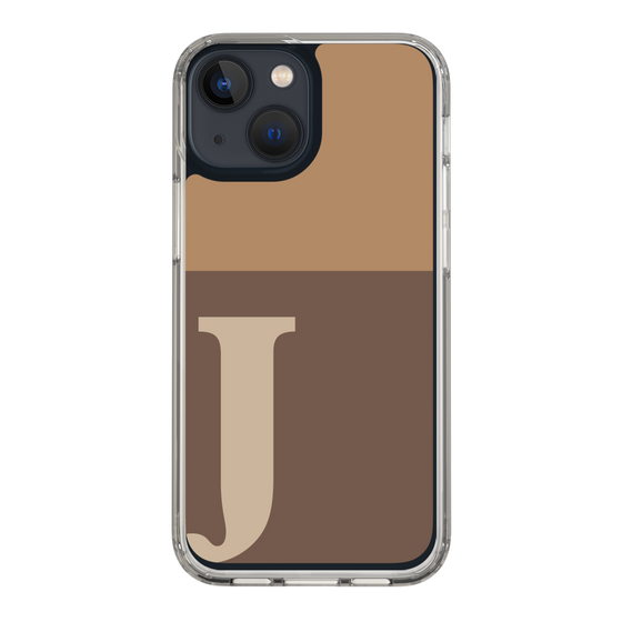 Slim Protection Case［ Original - initial two tone - J brown ］