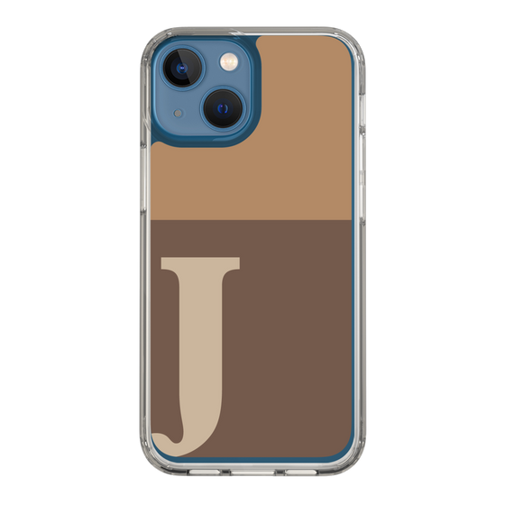 Slim Protection Case［ Original - initial two tone - J brown ］