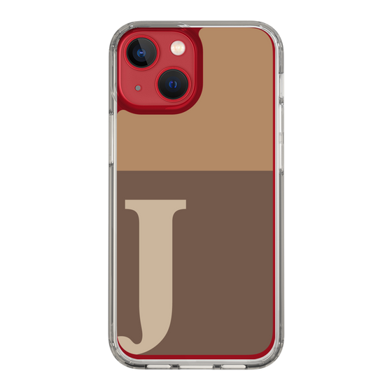 Slim Protection Case［ Original - initial two tone - J brown ］