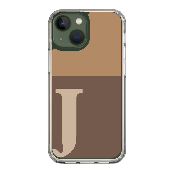 Slim Protection Case［ Original - initial two tone - J brown ］