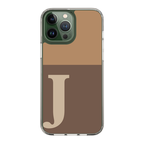 Slim Protection Case［ Original - initial two tone - J brown ］