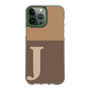 Slim Protection Case［ Original - initial two tone - J brown ］