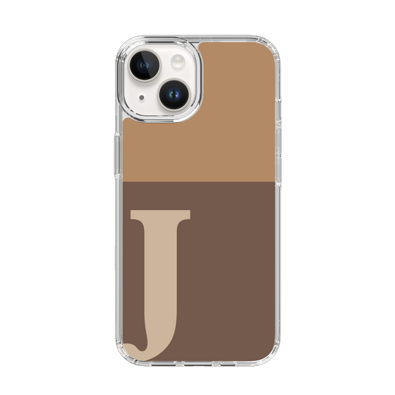 Slim Protection Case［ Original - initial two tone - J brown ］