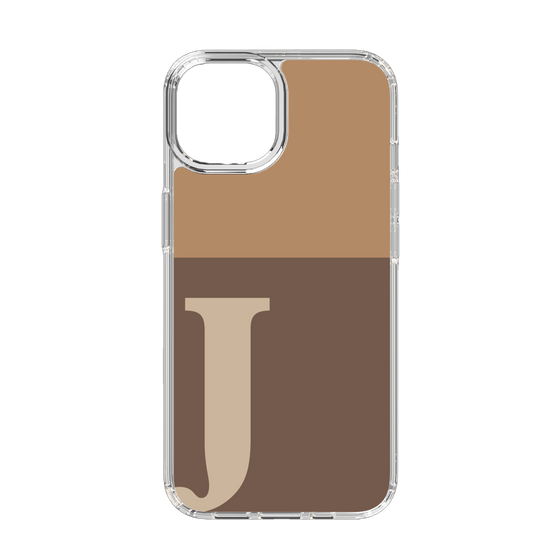 Slim Protection Case［ Original - initial two tone - J brown ］
