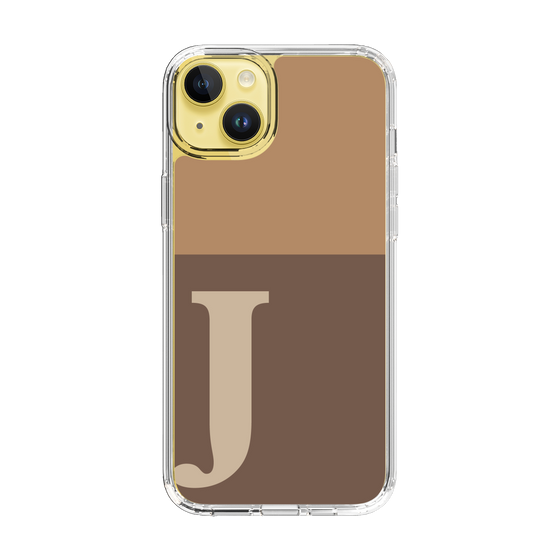 Slim Protection Case［ Original - initial two tone - J brown ］
