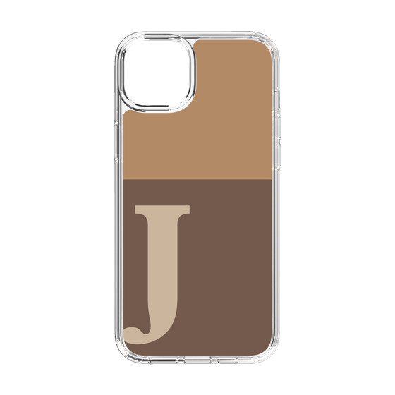 Slim Protection Case［ Original - initial two tone - J brown ］