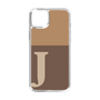 Slim Protection Case［ Original - initial two tone - J brown ］