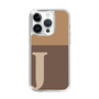 Slim Protection Case［ Original - initial two tone - J brown ］