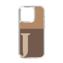 Slim Protection Case［ Original - initial two tone - J brown ］