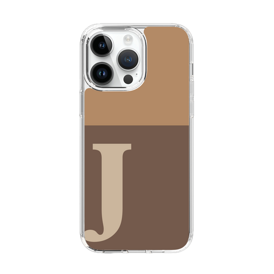 Slim Protection Case［ Original - initial two tone - J brown ］