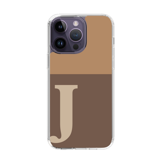 Slim Protection Case［ Original - initial two tone - J brown ］