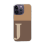 Slim Protection Case［ Original - initial two tone - J brown ］