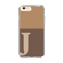 Slim Protection Case［ Original - initial two tone - J brown ］