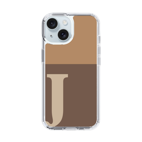 Slim Protection Case［ Original - initial two tone - J brown ］
