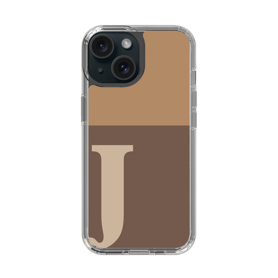 Slim Protection Case［ Original - initial two tone - J brown ］