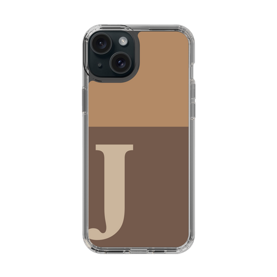 Slim Protection Case［ Original - initial two tone - J brown ］