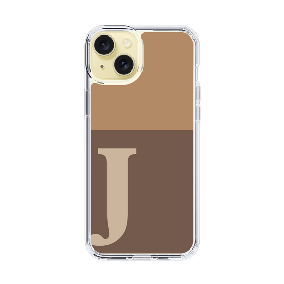Slim Protection Case［ Original - initial two tone - J brown ］
