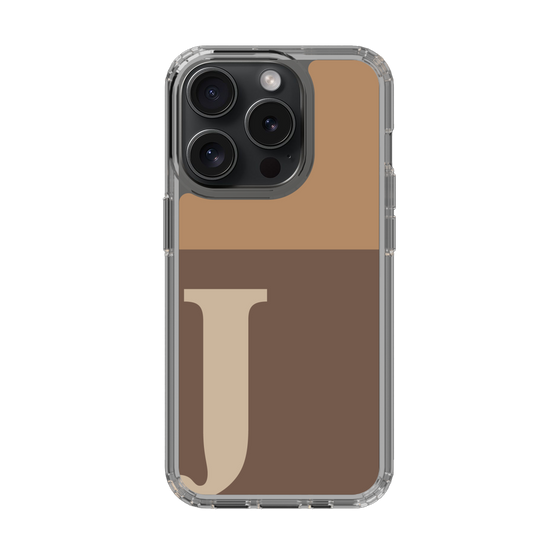 Slim Protection Case［ Original - initial two tone - J brown ］