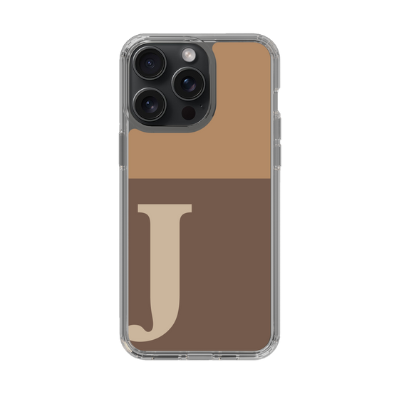 Slim Protection Case［ Original - initial two tone - J brown ］