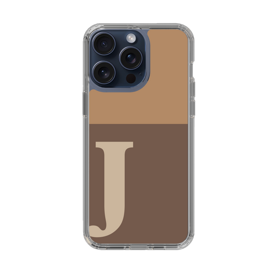 Slim Protection Case［ Original - initial two tone - J brown ］