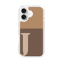 Slim Protection Case［ オリジナル - initial two tone - J brown ］
