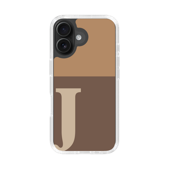 Slim Protection Case［ オリジナル - initial two tone - J brown ］