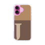 Slim Protection Case［ オリジナル - initial two tone - J brown ］