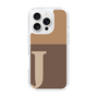 Slim Protection Case［ オリジナル - initial two tone - J brown ］