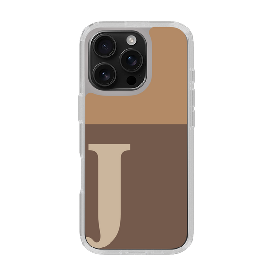 Slim Protection Case［ オリジナル - initial two tone - J brown ］