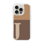 Slim Protection Case［ オリジナル - initial two tone - J brown ］