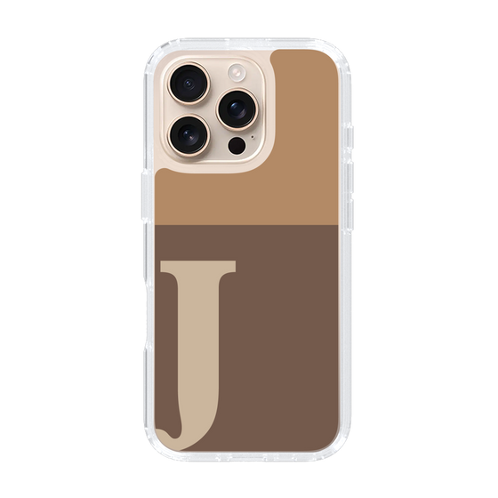 Slim Protection Case［ オリジナル - initial two tone - J brown ］